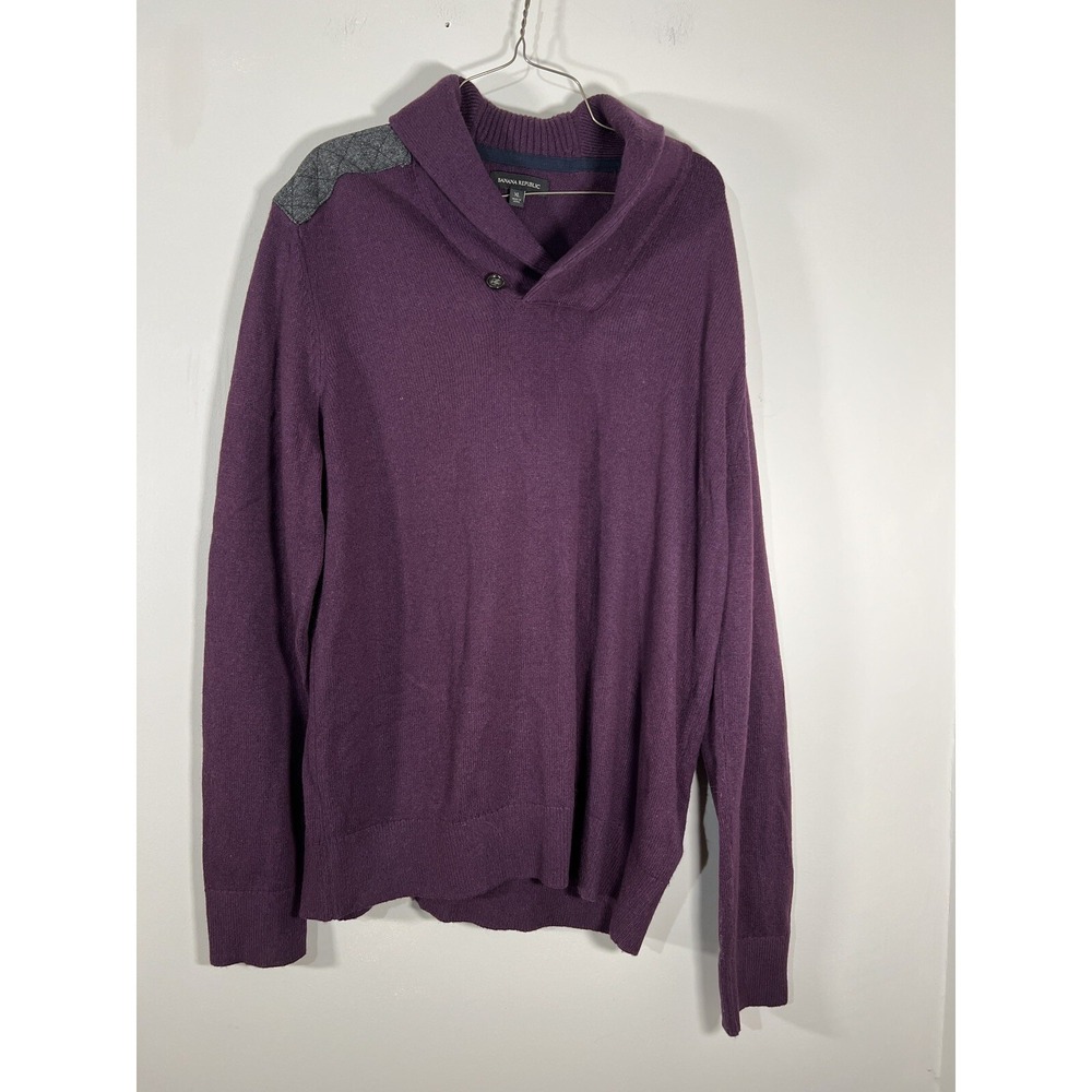 Banana Republic Sweater Men's XL Adult X-Large Pullover Shirt Maroon Soft